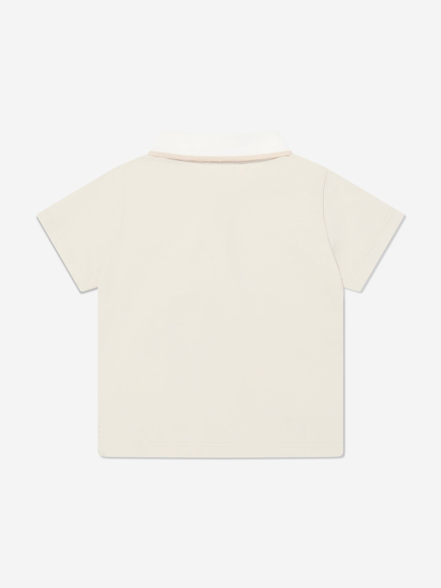 Fendi Baby Boys Jersey Polo Shirt in Beige