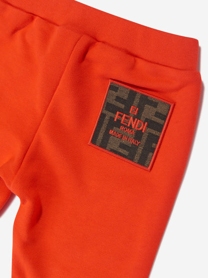 Fendi Baby Logo 红色慢跑裤