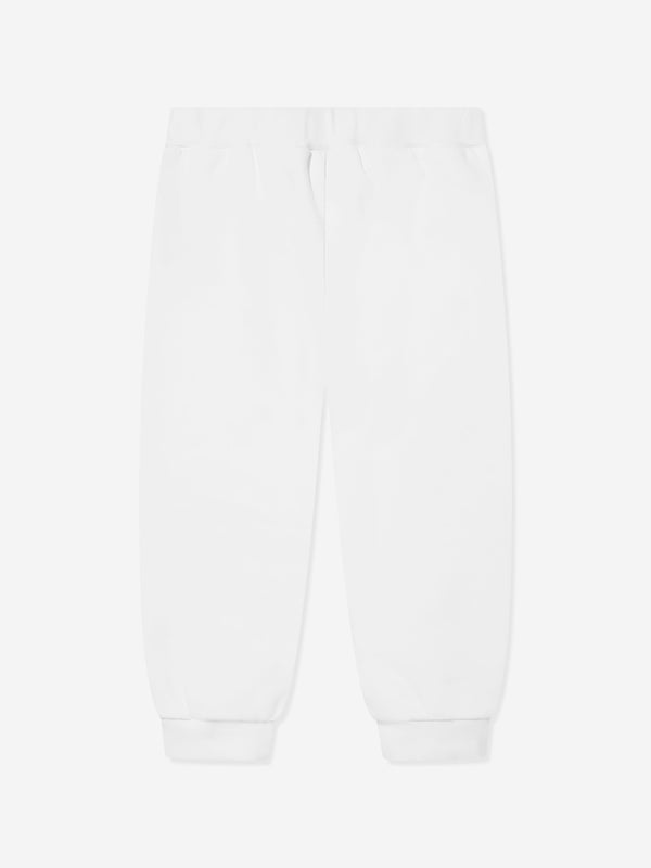 Fendi Baby Logo Joggers in White