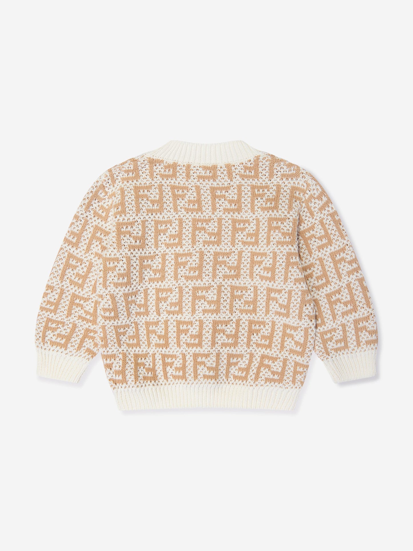 Fendi Baby FF Logo 开衫（米色）
