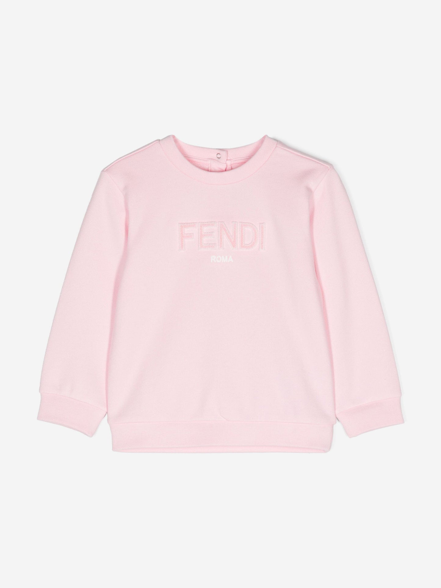 Fendi Baby Girls Logo Sweatshirt in Pink