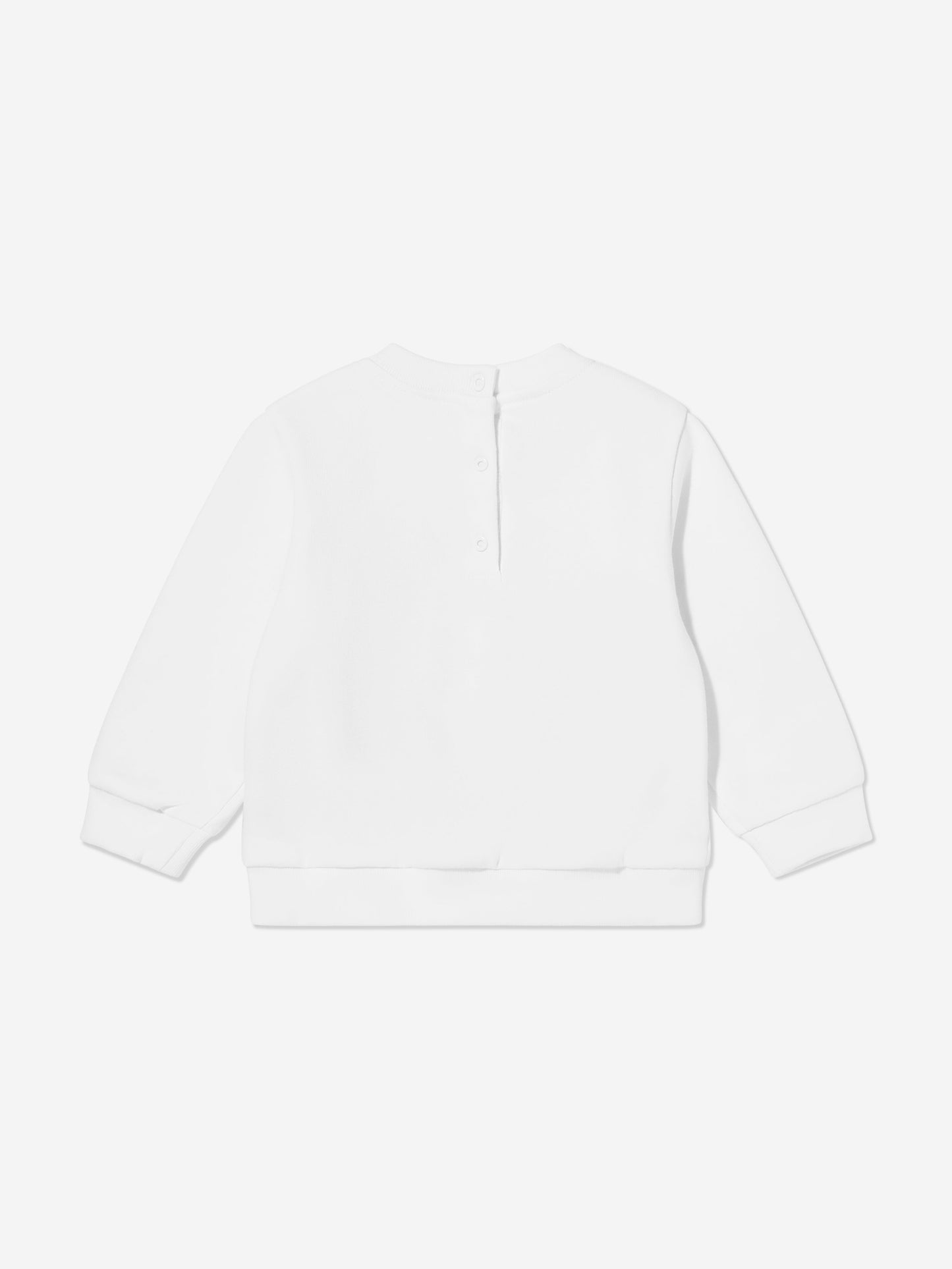 Fendi Baby Logo Sweatshirt in White