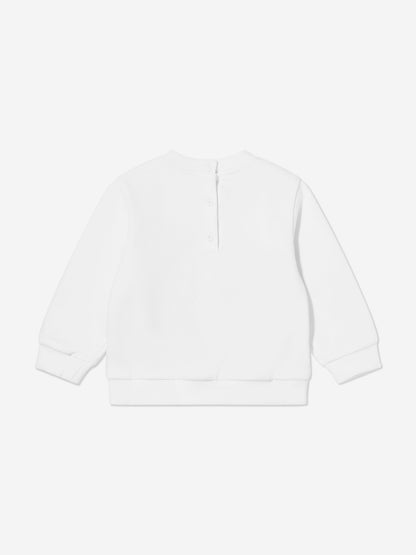 Fendi Baby Logo Sweatshirt in White