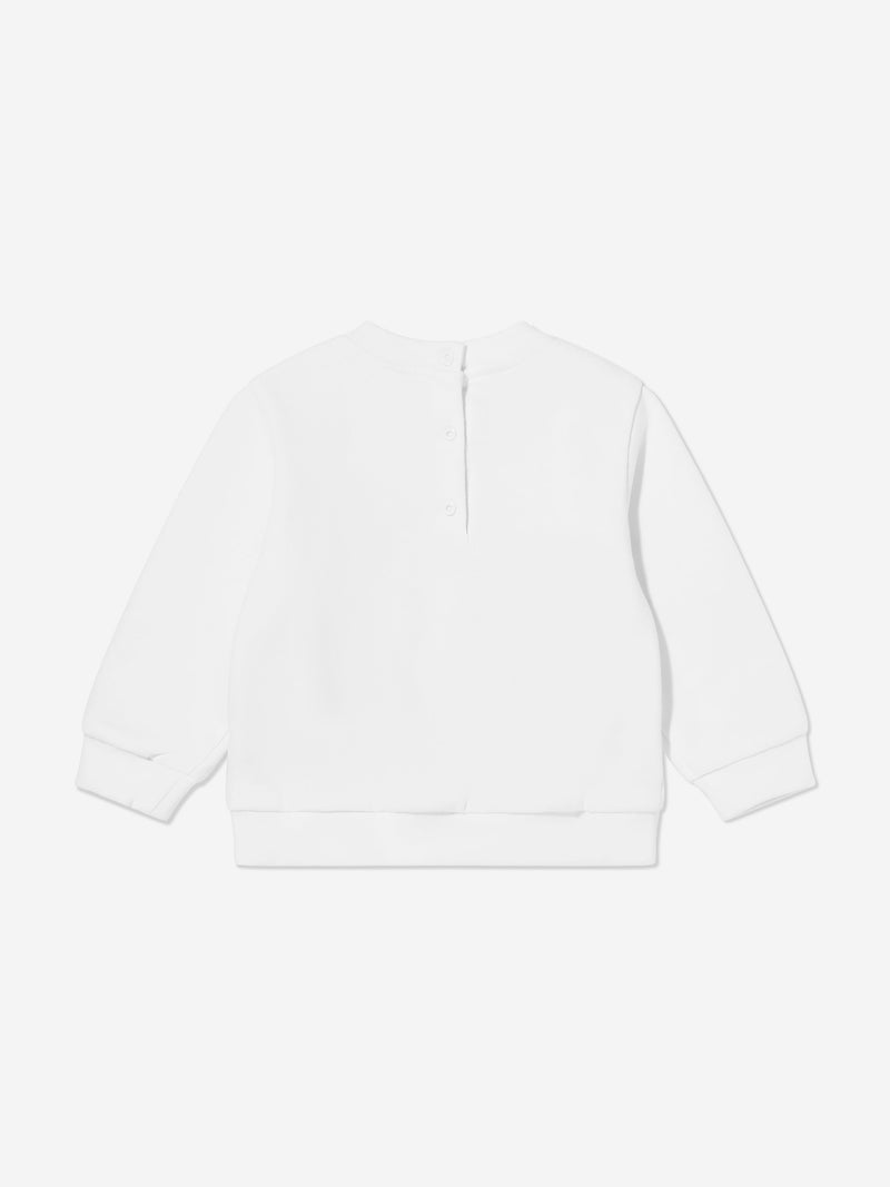 Fendi Baby Logo Sweatshirt in White