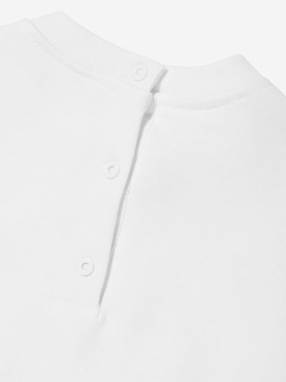 Fendi Baby Logo Sweatshirt in White