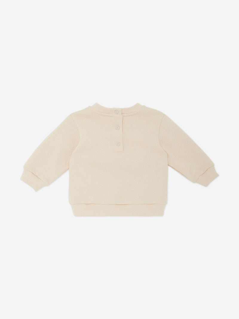 Fendi Baby Graphic Sweatshirt in Beige