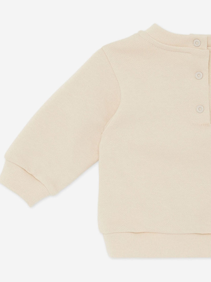 Fendi Baby Graphic Sweatshirt in Beige