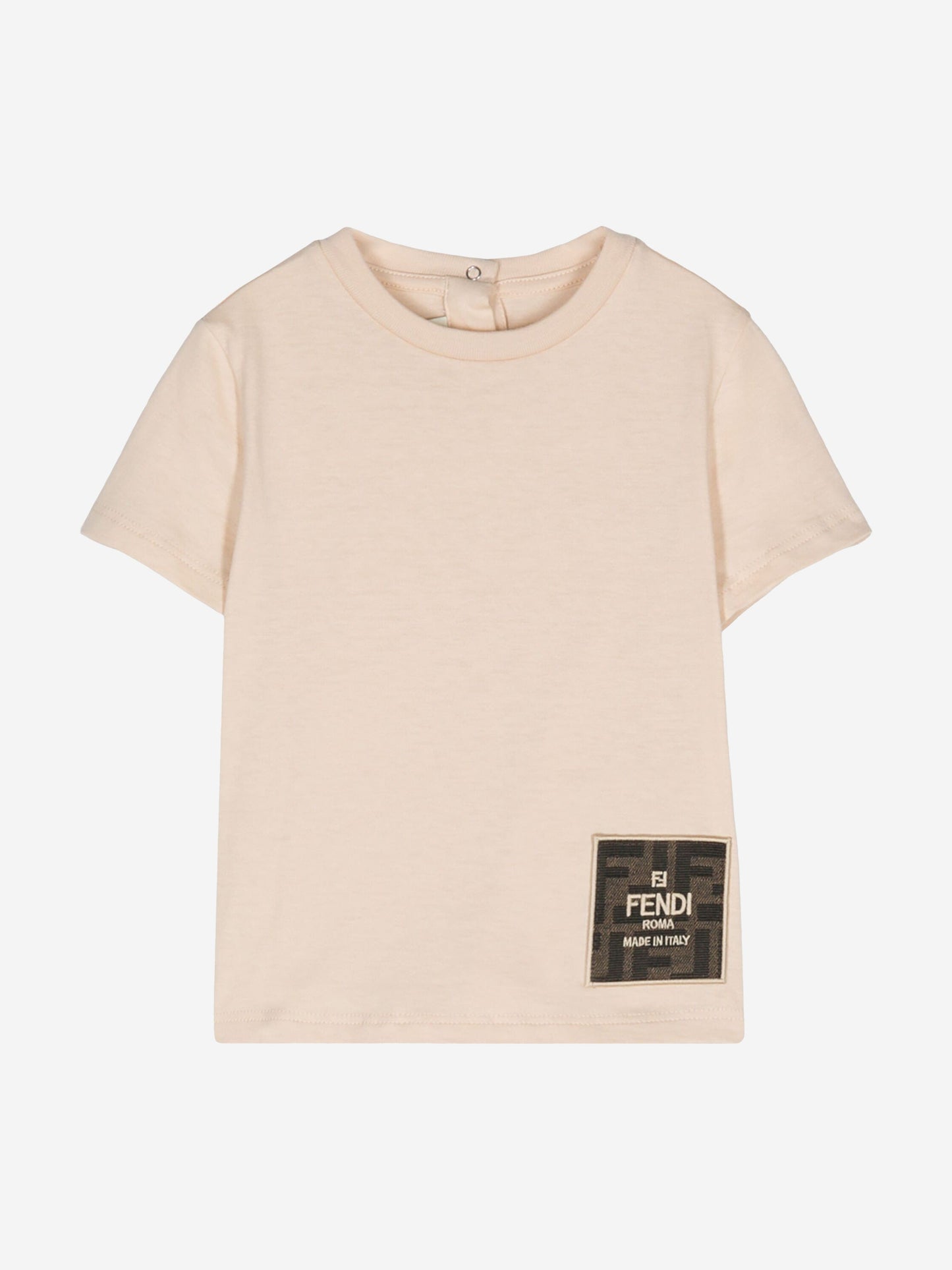 Fendi Baby Logo T-Shirt in Beige