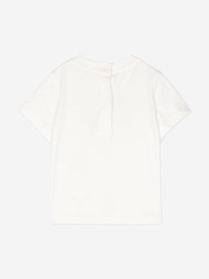 Fendi Baby Logo T-Shirt in Ivory
