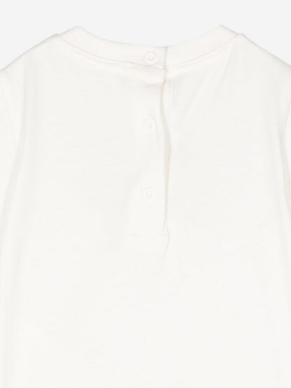 Fendi Baby Logo T-Shirt in Ivory