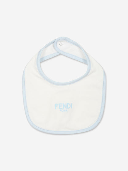 Fendi 男婴熊宝宝连体衣礼品套装（蓝色）