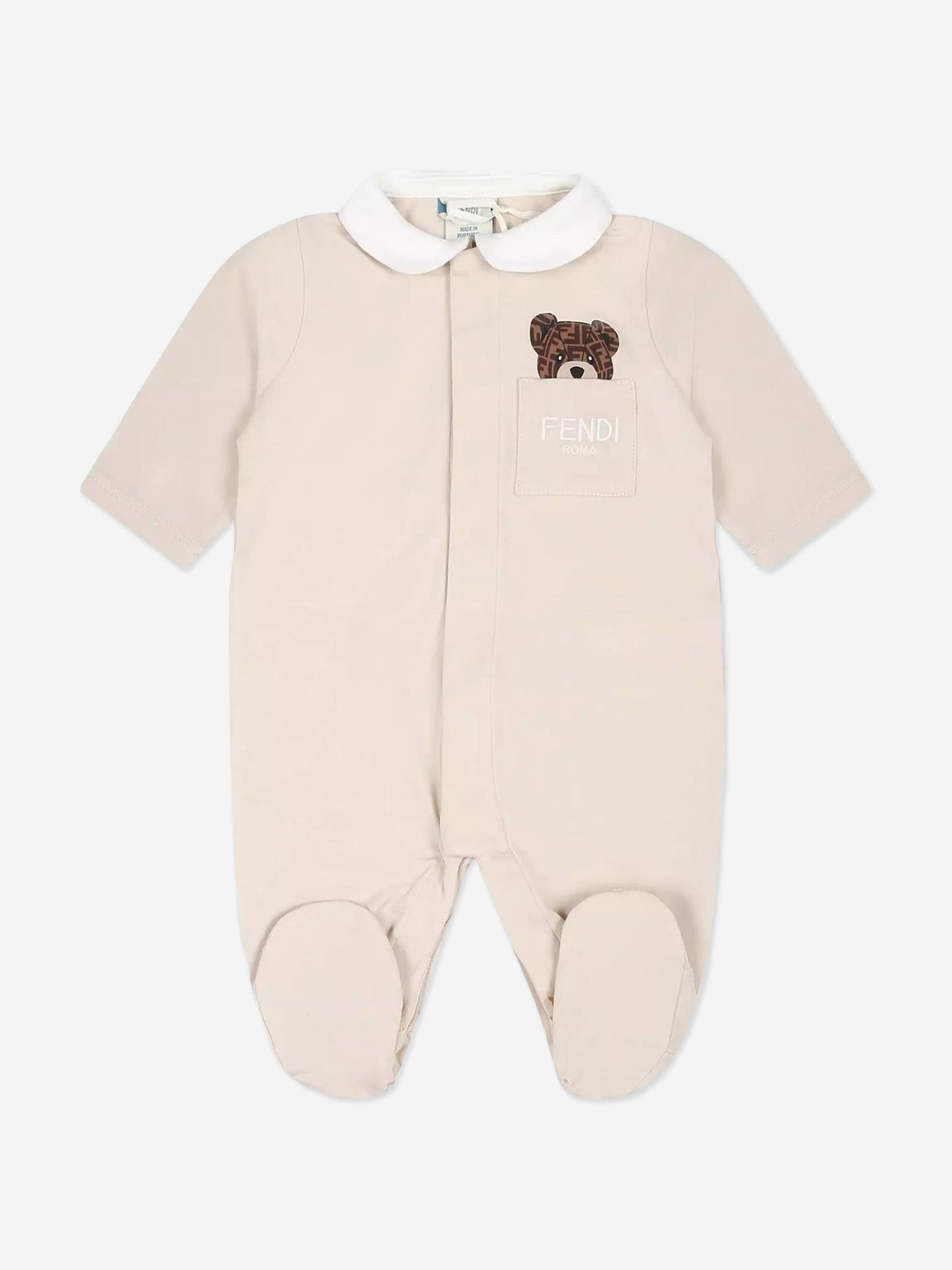 Fendi Baby Bear 婴儿连体衣礼品套装（米色）