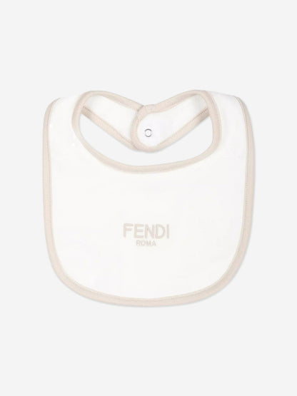 Fendi Baby Bear 婴儿连体衣礼品套装（米色）