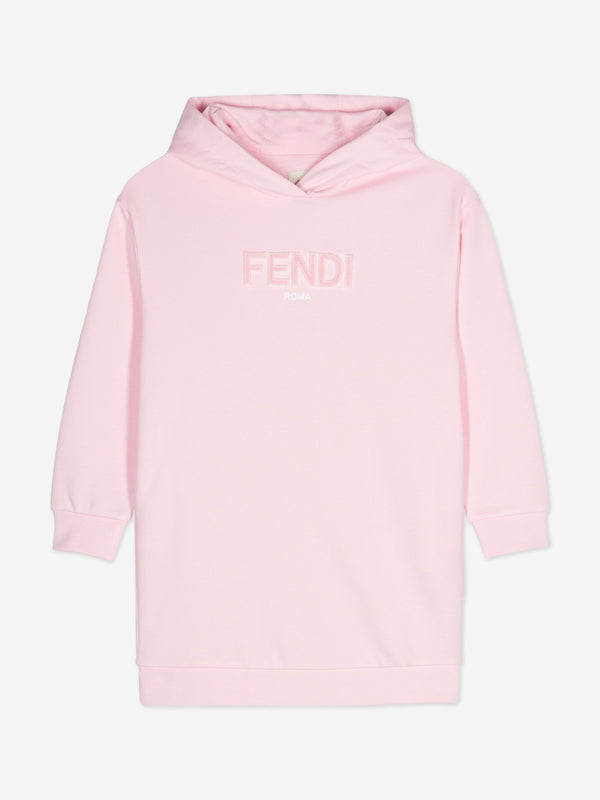 Girls Logo Sweater Dress in Pink