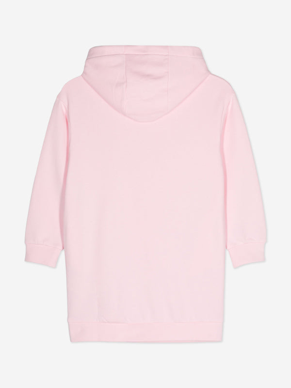 Girls Logo Sweater Dress in Pink