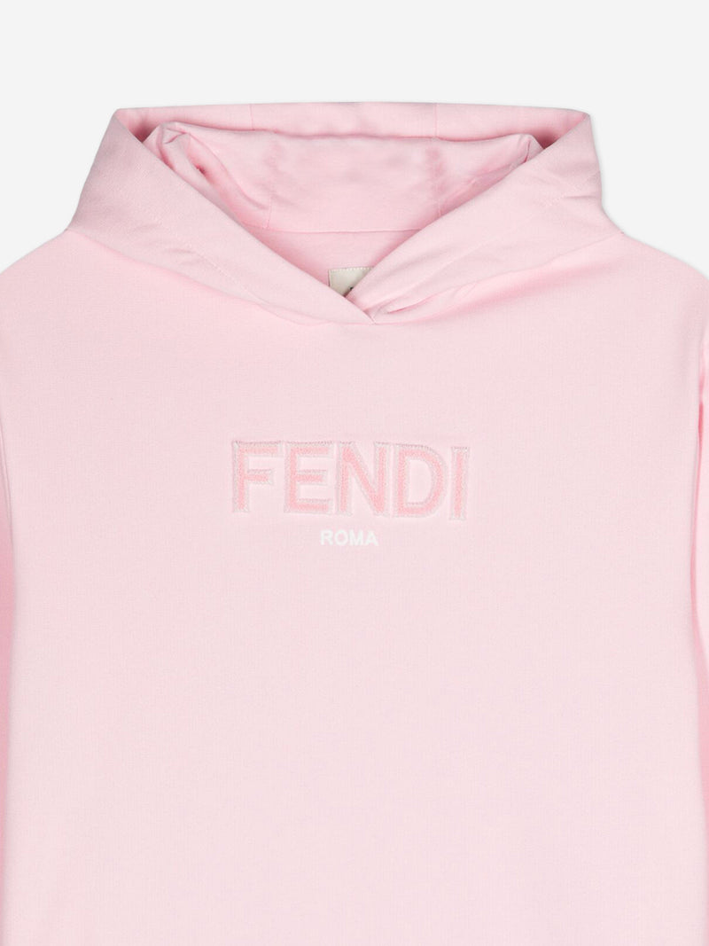 Girls Logo Sweater Dress in Pink