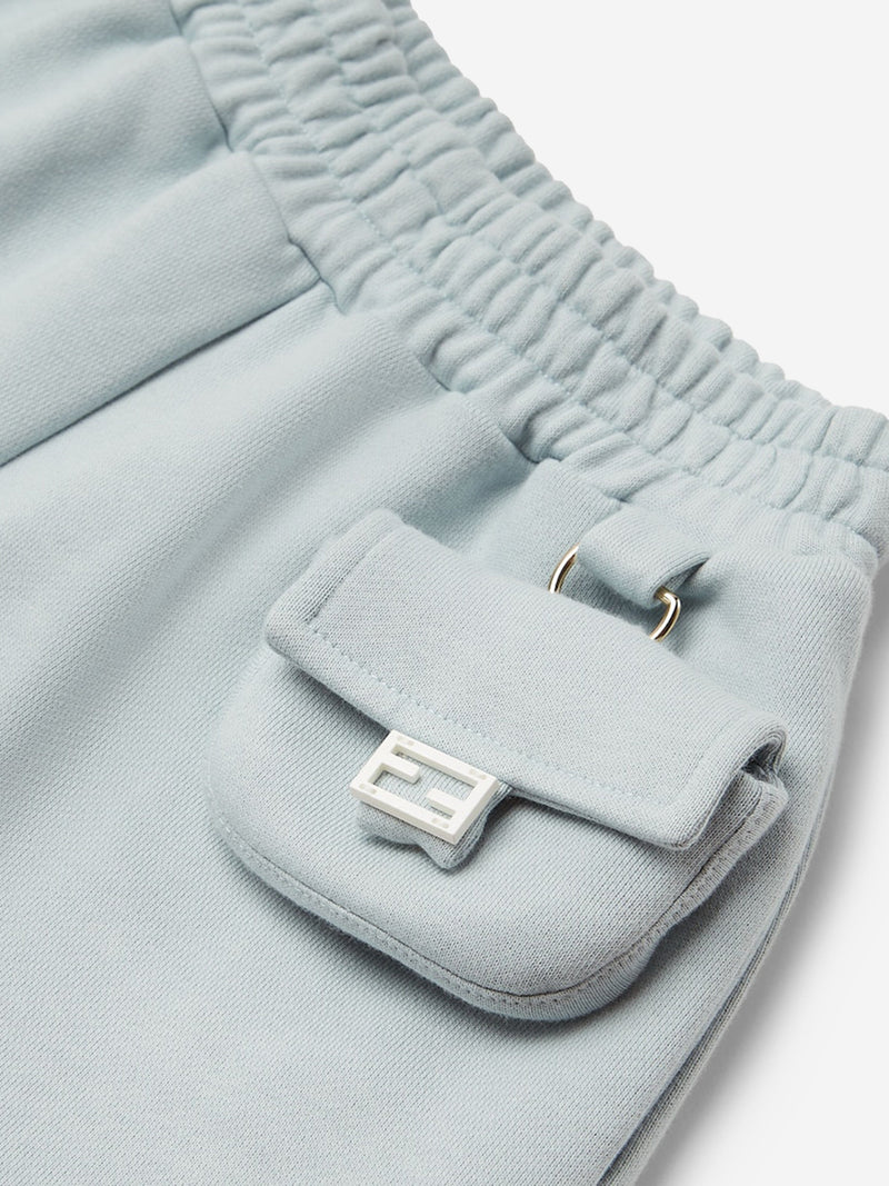 Fendi Girls Baguette Shorts in Blue