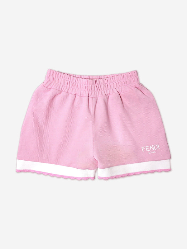 Girls Logo Shorts in Pink