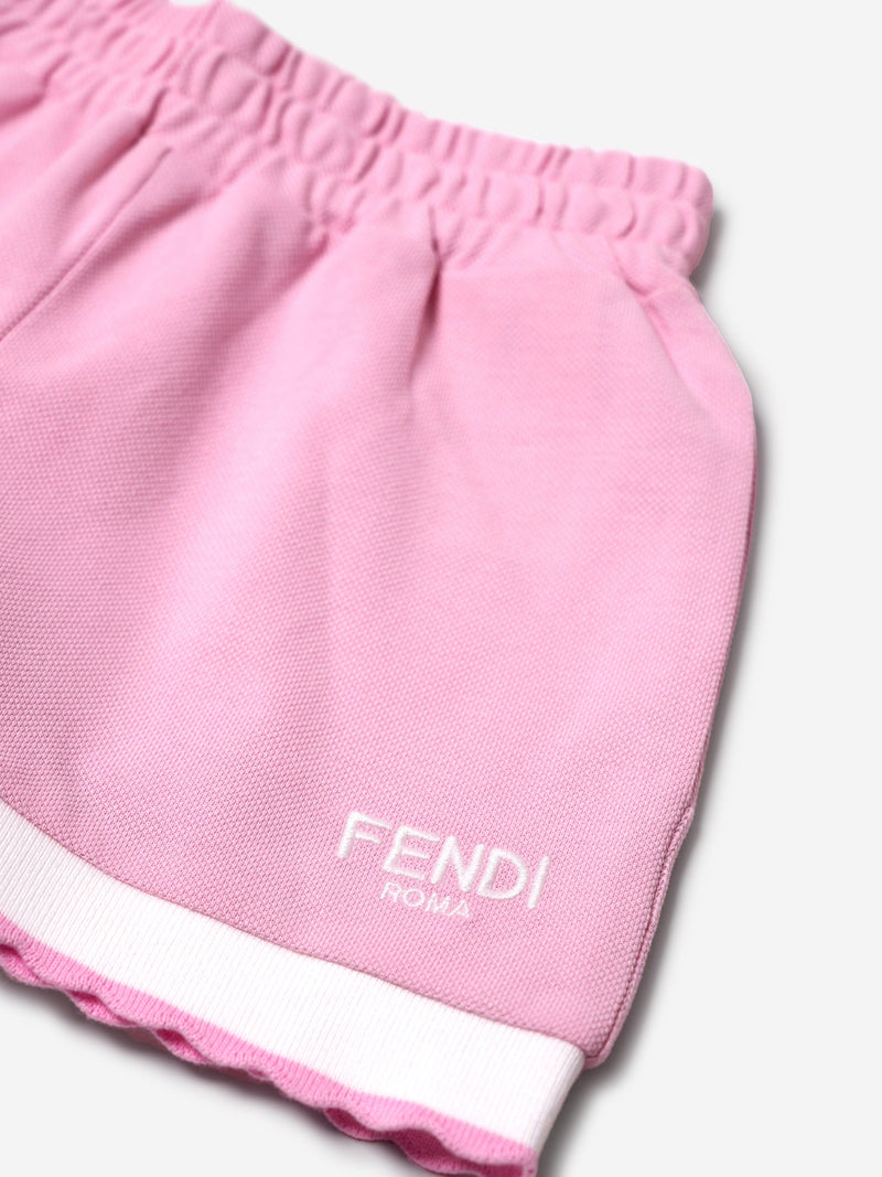 Girls Logo Shorts in Pink