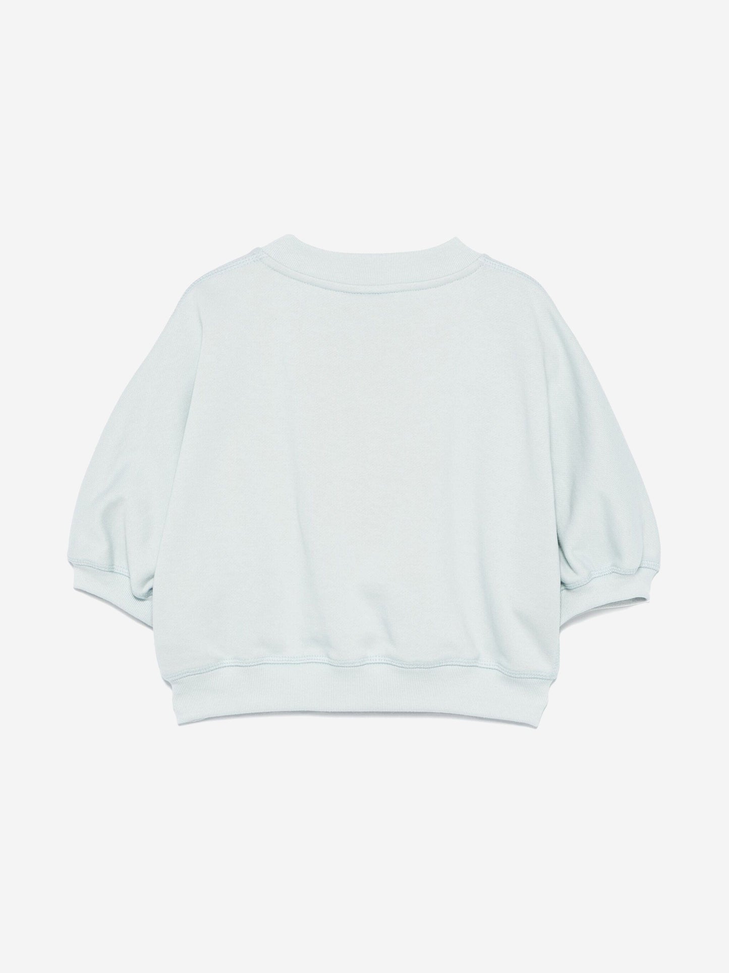 Girls Cropped Logo Sweatshirt in Blue