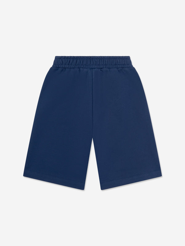 Fendi Boys Logo Bermuda Shorts in Navy