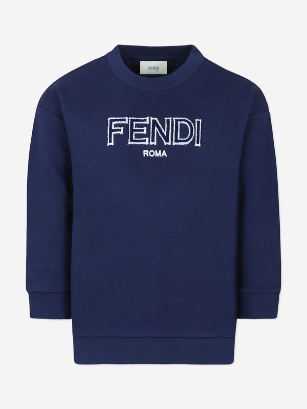 Kids Logo Sweatshirt in Navy