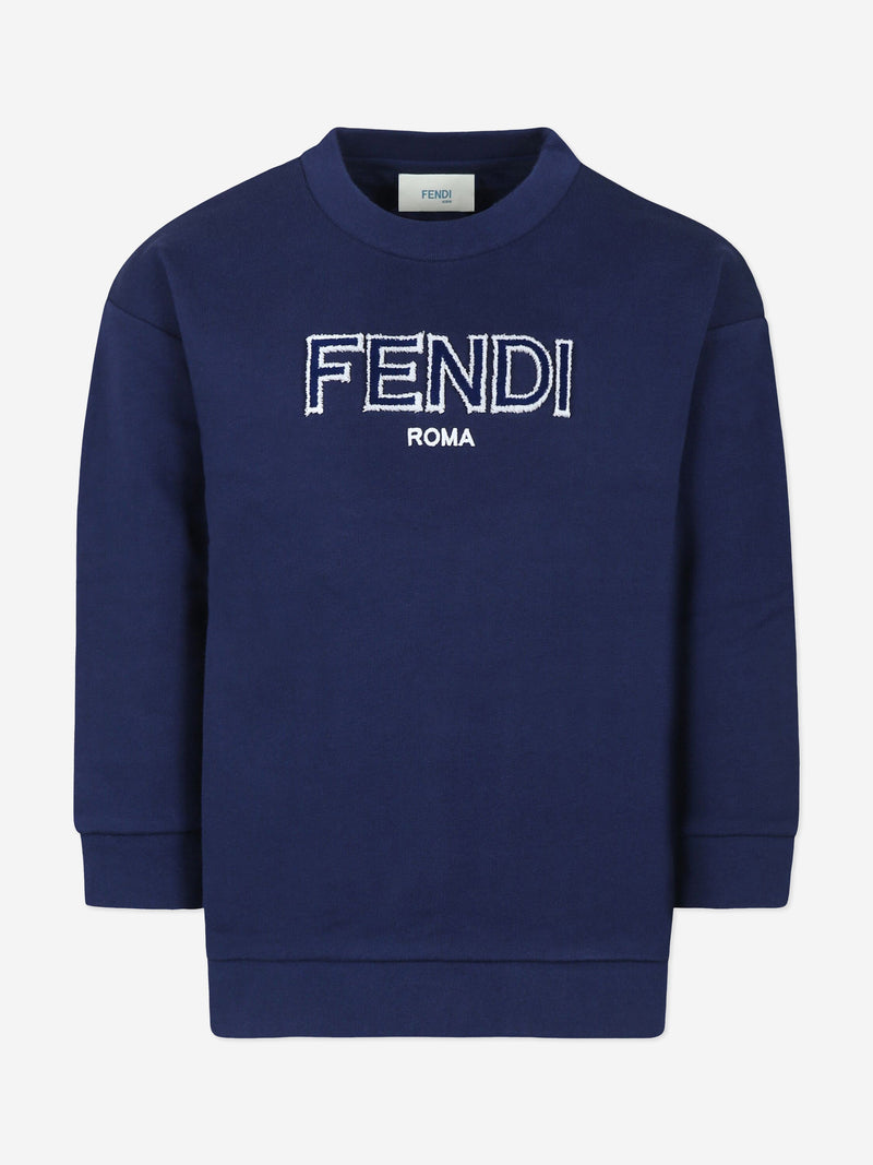 Kids Logo Sweatshirt in Navy