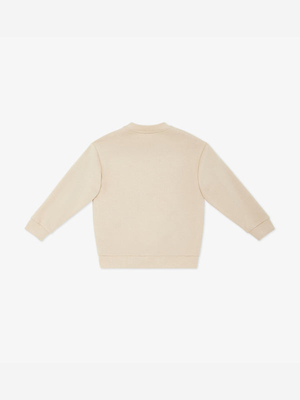 Fendi Kids Graphic Sweatshirt in Beige
