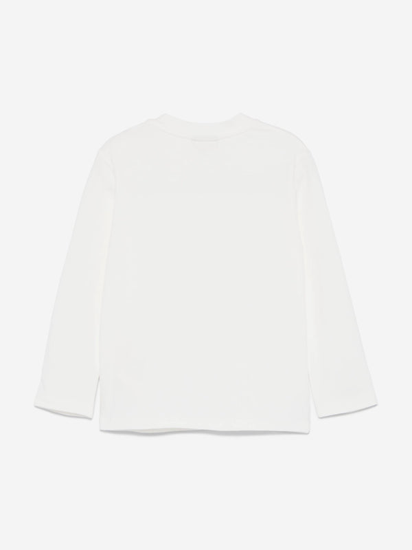 Baby Girls Jersey Stretch Top in White