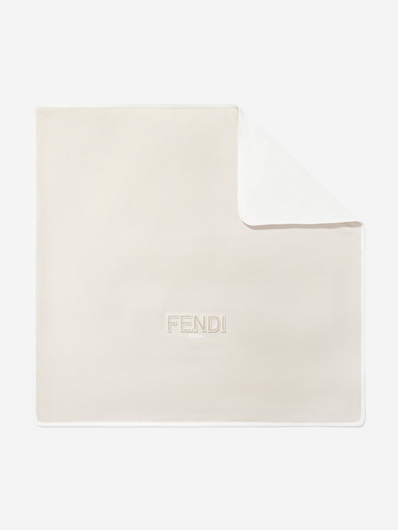 Baby Logo Blanket in Beige (80cm)
