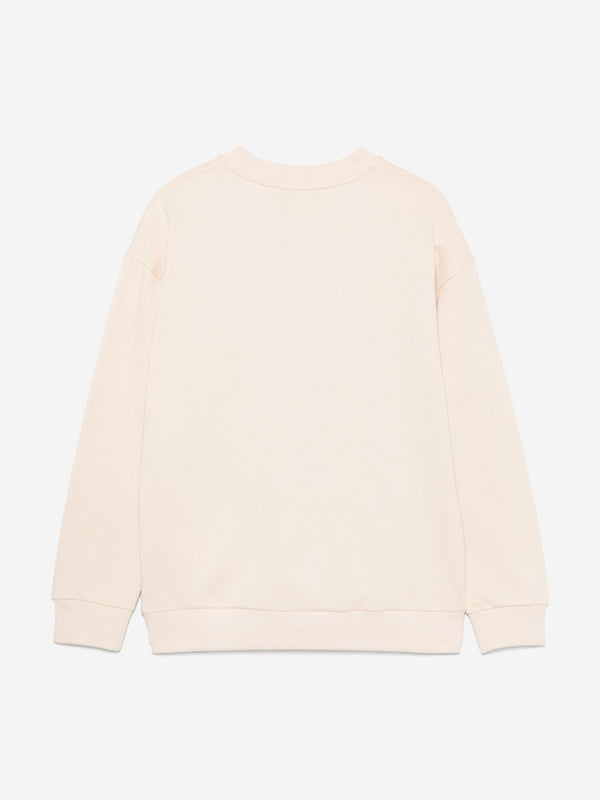 Boys Logo Sweatshirt in Beige