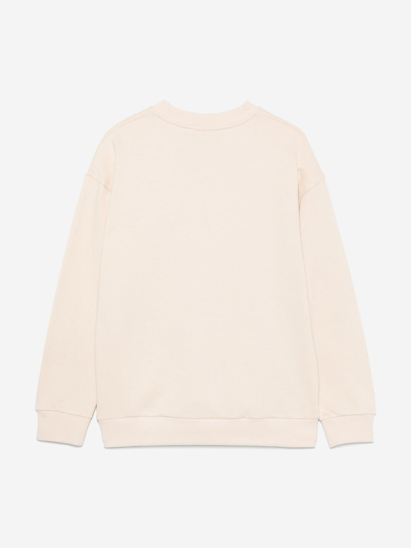 Boys Logo Sweatshirt in Beige