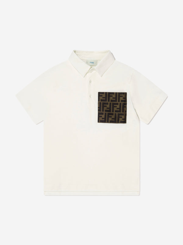 男童 FF 徽标口袋 Polo 衫