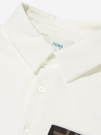 男童 FF 徽标口袋 Polo 衫