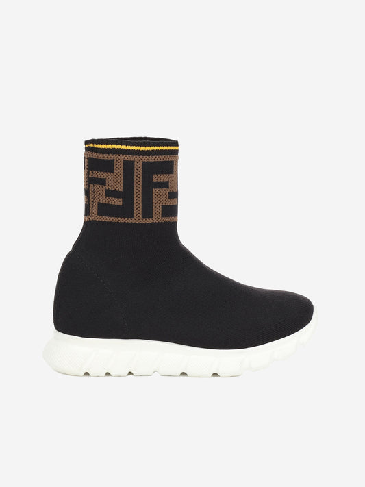 Fendi Kids Speed Trainers - 黑色 Speed Trainers