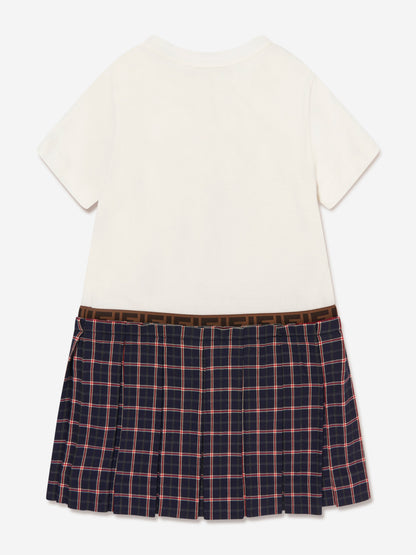 女孩 2 合 1 格纹裙装