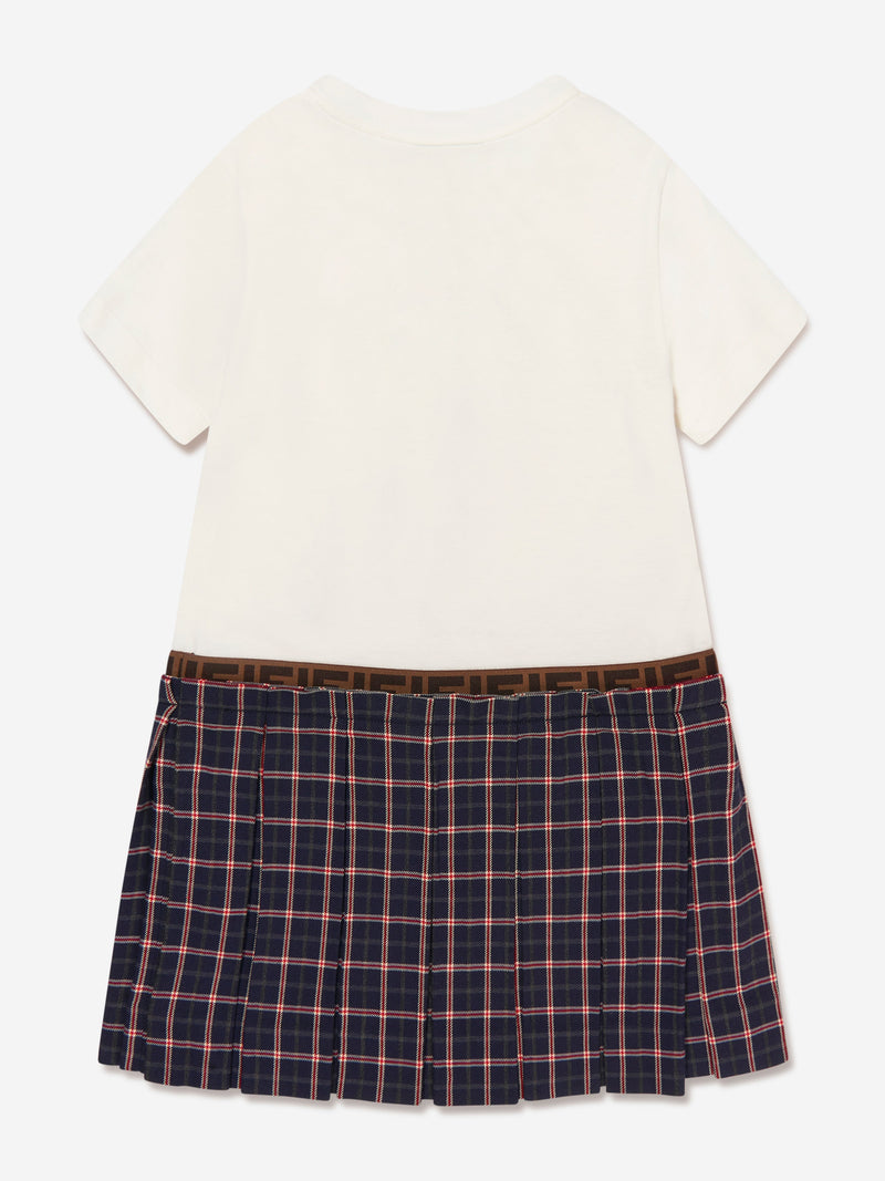 女孩 2 合 1 格纹裙装