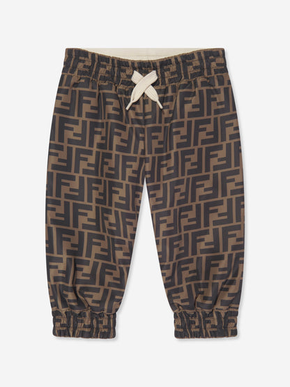 Baby FF Logo 双面慢跑裤（棕色）