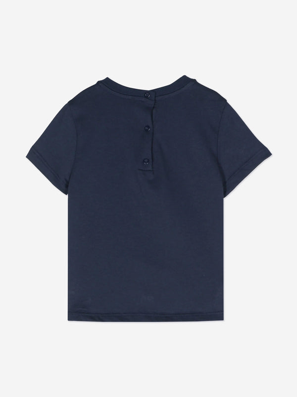 Fendi Baby FF Logo T恤（海军蓝）