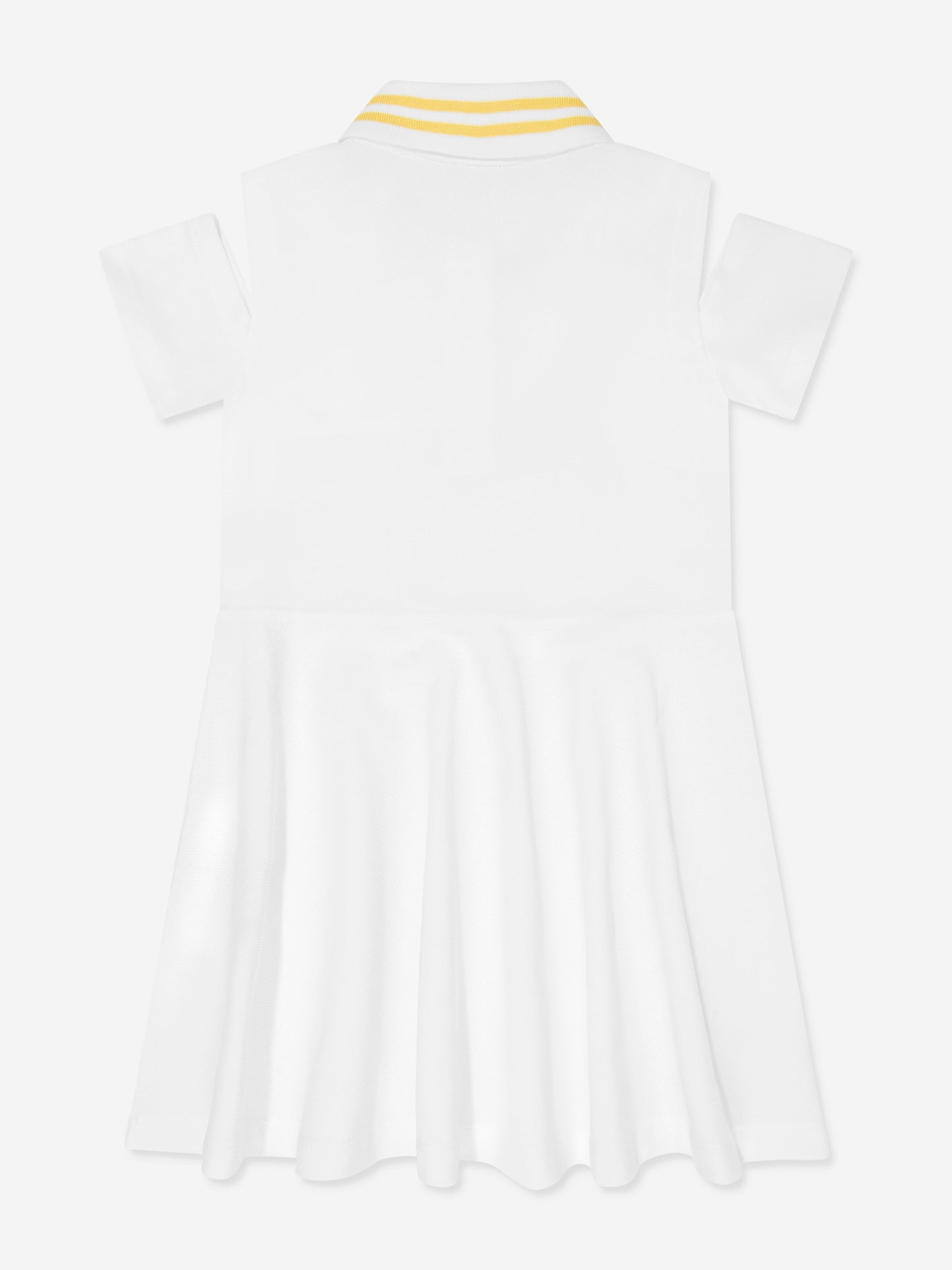 女童白色徽标 Polo 衫