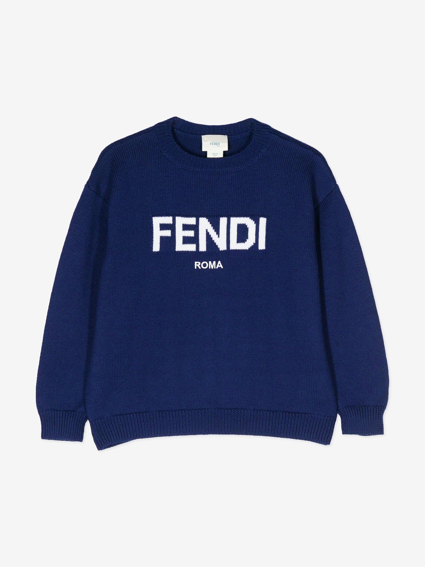 Fendi 儿童羊毛针织套衫（海军蓝）