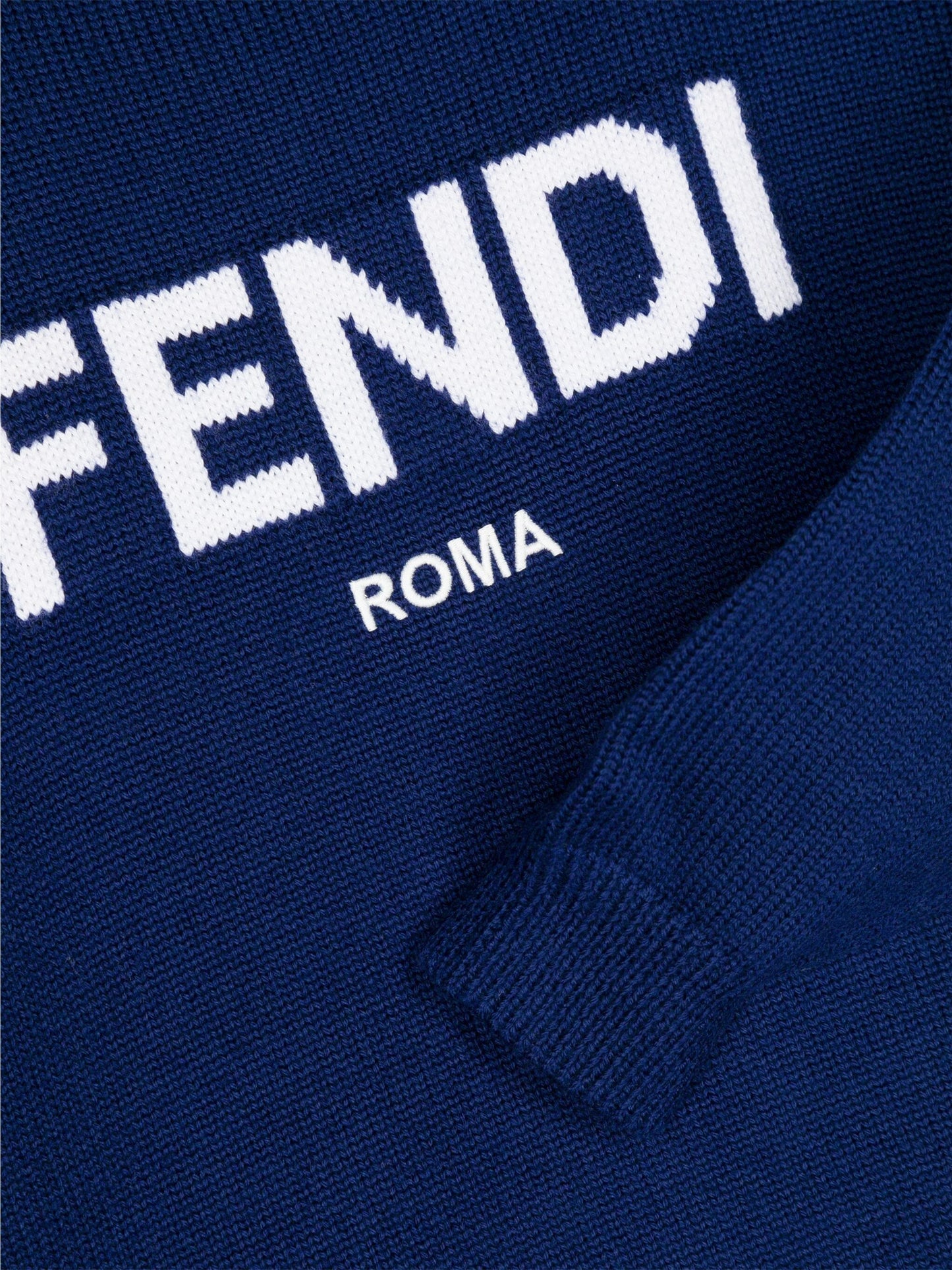 Fendi 儿童羊毛针织套衫（海军蓝）