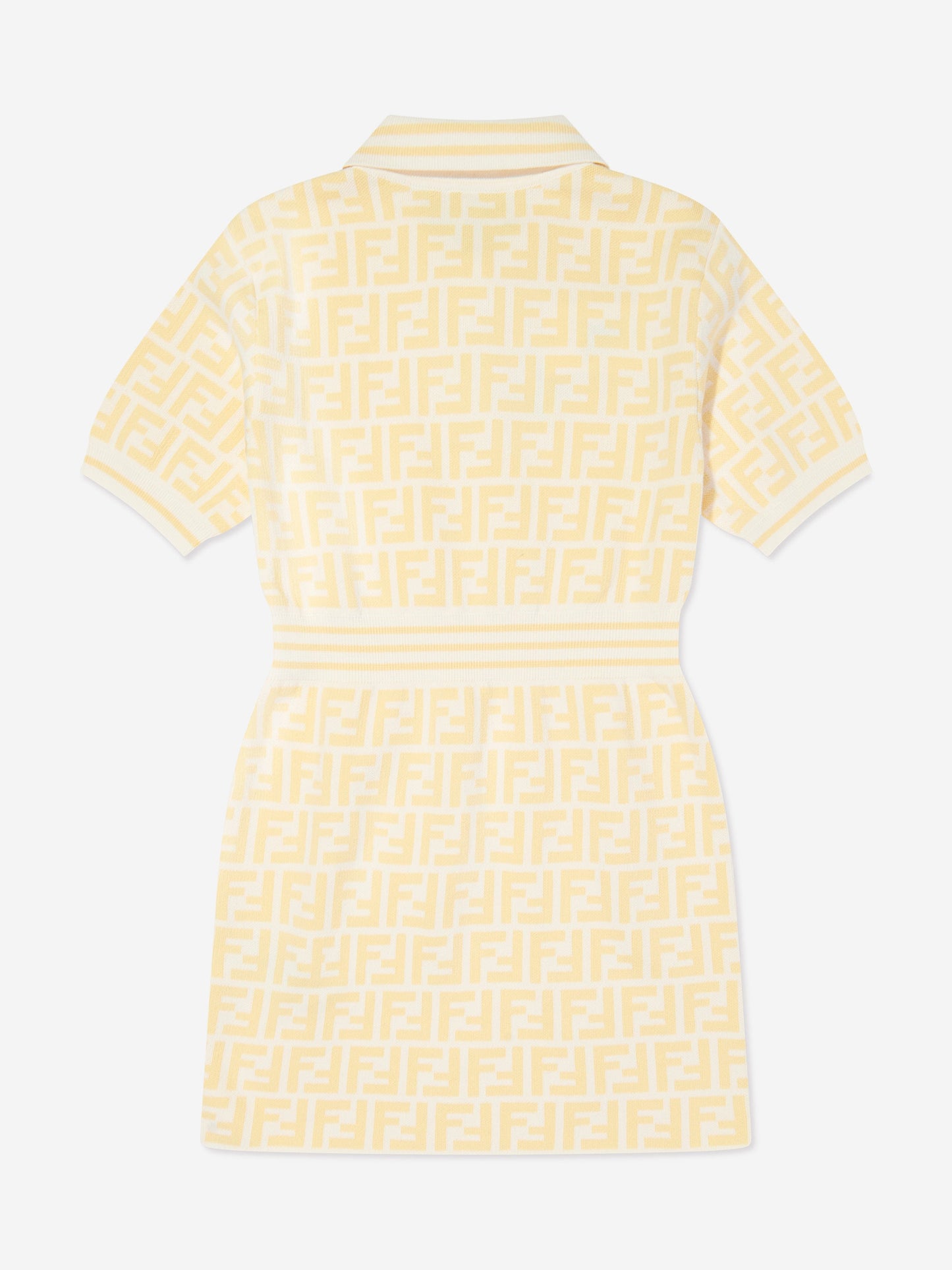 Fendi 女童 FF Logo Polo 连衣裙（黄色）
