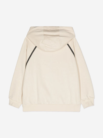Fendi Boys 徽标拉链上衣（米色）