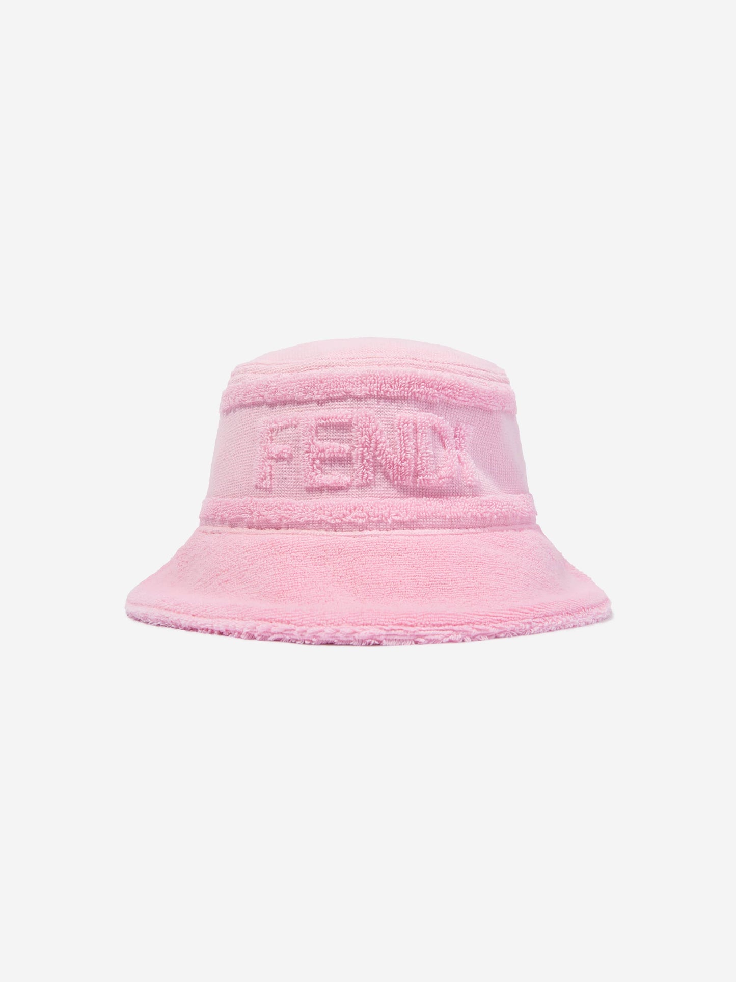 Fendi 女童粉色徽标渔夫帽