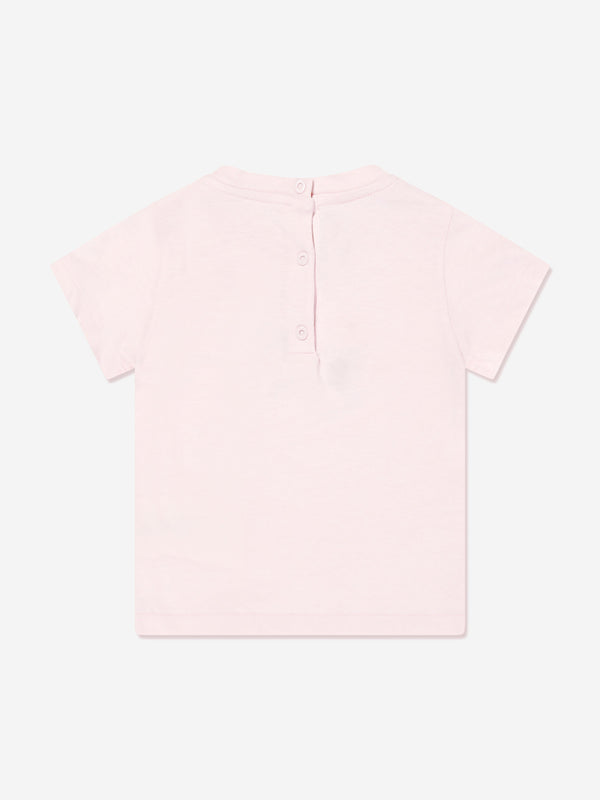 Baby Girls Bear T-Shirt in Pink