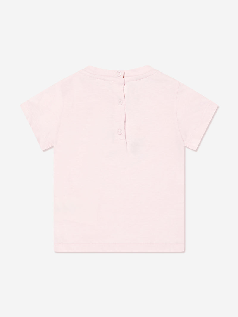 Baby Girls Bear T-Shirt in Pink