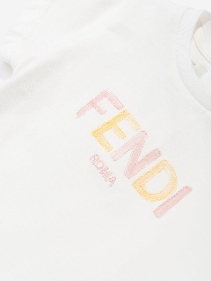Baby Girls Logo T-Shirt in White