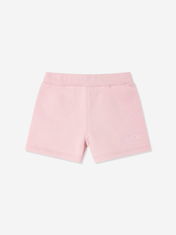 Baby Girls Logo Shorts in Pink