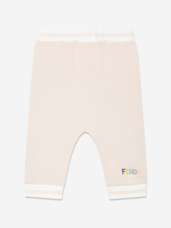 Baby Logo Joggers in Beige